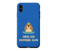 Cool Big Brother Club Cute Bear Orange Bath Relax Case for iPhone XS Max