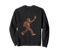 Cool Bigfoot Walking with Attitude and Style Sweatshirt
