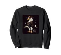 Cool Bird of Prey with Cowboy Hat Costume for Eagles Lovers Sweatshirt