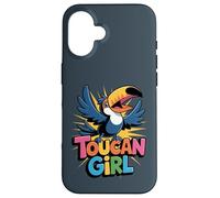 Cool Bird Tropic Graphic Bright Vivid Flora Colorful Toucan Case for iPhone 16