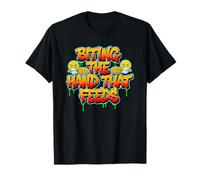 Cool Biting The Hand That Feeds Statement for Boys and Girls T-Shirt