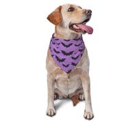 Cool Black Bats Print Dog Bandana for Small Medium Large Dogs, Adjustable Cute Cat Dogs Kerchief Triangle Bibs Scarf Handkerchief Accessories