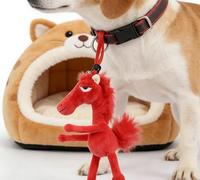 Cool Black Horse Plush Pendant - Mascot Pony Soft Stuffed Doll Keychain, Chosen Elegant Ornament, Multi-Functional for Daily Carry, Gift & Collection