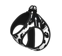 Cool Black Lipstick Lips Print Step in Dog Harness and Leash Set,Adjustable Reflective Harness for Small Dogs Cats