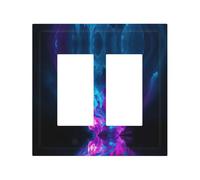 Cool Blue and Purple Durable and Stylish Wall Plate - Full-Surface Print, Pc Material, Heat & Fade Resistant, Easy to Install