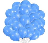 Cool-Blue Balloons 10 inch Plain Balloon for Party Latex Birthday Balloons Wedding Engagement Balloons Baby Shower Decoration Party Balloon Pack of 25.