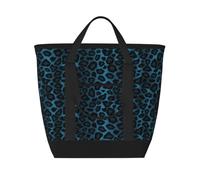 Cool Blue Leopard Animal Print,Lunch Bags Large Capacity Insulated Tote Bag For Women Men Work Picnic Travel
