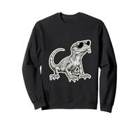 Cool Blue Tongue Skink Sunglasses Reptile Drawing Sweatshirt