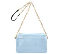 Cool Blues pattern Small Leather Crossbody Bag for Women Shoulder Purse with Adjustable Strap Lightweight Handbag for Travel Daily Shopping