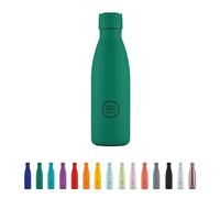 Cool Bottles - Stainless Steel Bottle - 350 ml - Vivid Quetzal - 23.5 x 7 cm - Insulated Bottle - Cold Drinks - 36 Hours - Hot Drinks - 18 Hours - Triple-Cool Technology - BPA Free