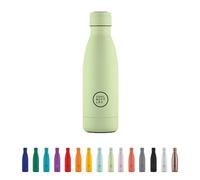Cool Bottles - Stainless Steel Water Bottle - 350 ml - Pastel Green - 23.5 x 7 cm - Airtight Thermal Bottle - Cold Drinks 36 H and Hot 18 H - Triple-Cool Technology - BPA Free