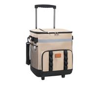 Cool Box On Wheeled, Cooler Bag On Wheeled, Heavy Type Rolling Coolers Bag With Durability Wheel For Family Grocery Shopping Beach Trip Light Weight Wheele-d Coolers