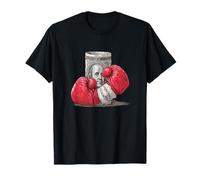 Cool Boxing Dollar Bill with Punching Gloves Costume T-Shirt