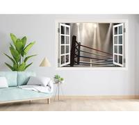 Cool Boxing Wrestling UFC Ring Kids Boys Window Wall Sticker (32847595ww) (160cm x 120cm)