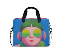 Cool Boy Dopamine Color Laptop Sleeve Case Thin Sleeve for Laptop messenger bags for Work Travel with Strap Handle, 13 14 15.6 inch