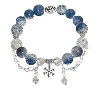Cool Bracelet Love And Deepspace Zayne Planets Snowflakes Pendant Beaded Bracelets For Bridal Drop Earrings (Blue-B, One Size)