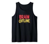 Cool Brain Offline Statement Lights up Laughs Tank Top