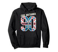 Cool Britannia 90s Vintage British Culture Design Pullover Hoodie