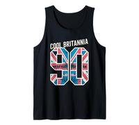 Cool Britannia 90s Vintage British Culture Design Tank Top