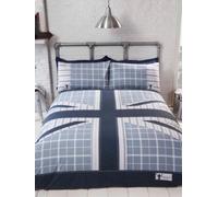 Cool Britannia Single Duvet Cover Set - Blue