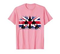 Cool British Aircraft T-Shirt, Men, Pink, Small