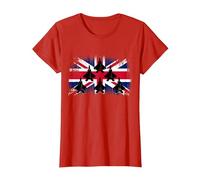 Cool British Aircraft T-Shirt, Women, Red, X-Large