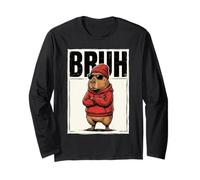 Cool Bruh Capybara Men Women Kids Teens Funny Capybara Long Sleeve T-Shirt