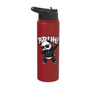 Cool Bruh Dabbing Panda with Sunglasses Dab Dance Stainless Steel Insulated Water Bottle