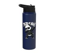 Cool Bruh Dabbing Panda with Sunglasses Dab Dance Stainless Steel Insulated Water Bottle