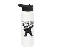 Cool Bruh Dabbing Panda with Sunglasses Dab Dance Stainless Steel Insulated Water Bottle