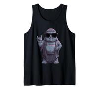 Cool Buddha Rock and Roll Funny Spiritual Vibe Design Tank Top