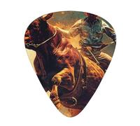 Cool Bull Riding - Guitar Picks-12 Pack Includes Thin, Medium & Heavy Gauges, Best Gift for Guitar Lovers