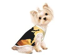 cool bull riding print Dog Clothes T Shirts for Small Dogs Breathable Puppy Kitten Dog Shirts for Pet Dogs Cats