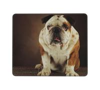 Cool Bulldog Print Mouse Pad Square Mouse Mat Non-Slip Mousepad Large Gaming Mouse Mat For Office Laptop 10 x 12 inch