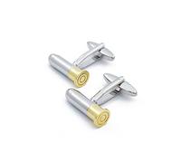 Cool Bullet Urn Cufflinks, Men's Cremation Jewelry for Ashes Gun Shot Cuff Links for Men Keepsake Memorial Jewelry, Premium Shirt Suit Accessories for Hunter Soldier Cop, Brass, not know