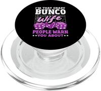 Cool Bunco Dice Game Lover Quote For Women Crazy Bunco Wife PopSockets PopGrip for MagSafe