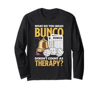 Cool Bunco Game Set Tee Gear - Fun Rollin' Dice Game Night Long Sleeve T-Shirt