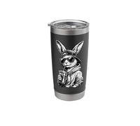 Cool Bunny Iced Coffee Urban Easter Street Art Stainless Steel Insulated Tumbler