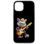 Cool Bunny Playing Electric Guitar Rocker Musician Case for iPhone 13