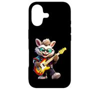 Cool Bunny Playing Electric Guitar Rocker Musician Case for iPhone 17