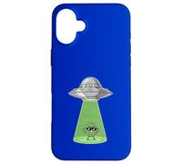 Cool Cactus Abduction UFO Style Beam Scene Case for iPhone 16 Plus