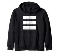 Cool Calm Collected Stoic T-Shirt Zip Hoodie