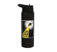 Cool Calm Collective Helicopter Searchlight Rain Storm Stainless Steel Insulated Water Bottle