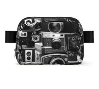 Cool Camera Collection Print Square Waist Bag Fashion Unisex Waterproof Adjustable Crossbody Sling Bags