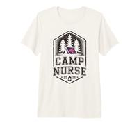 Cool Camp Nurse Nursing School Camping School Team Staff Premium T-Shirt