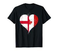 Cool Canada England Flag for Proud Canadian English Pride T-Shirt