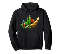 Cool Candle Stick Chart Stock Market Day Trading Design Pullover Hoodie