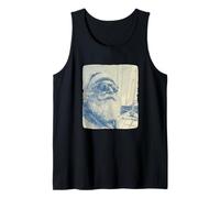 Cool Captain Santa Claus with Sailor for Sailing Lovers Tank Top