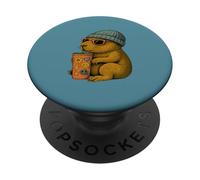 Cool Capybara Hippie Aesthetic Funny Retro Style PopSockets Adhesive PopGrip