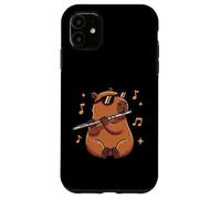 Cool Capybara Playing The Flute Case for iPhone 11